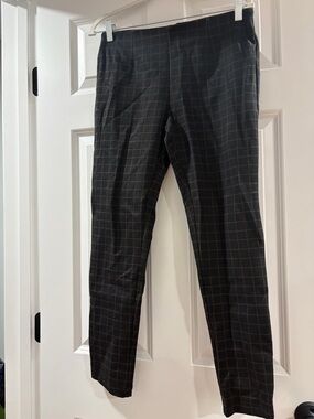Calvin Klein Black Windowpane Pattern Chinos